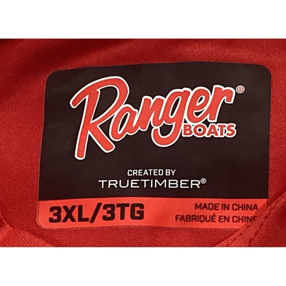 NWT Ranger Boats Performance Red Hooded Shirt Long Sleeve 3XL - Picture 3 of 11
